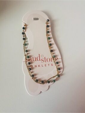 Sand & Stone Double Layered Anklet